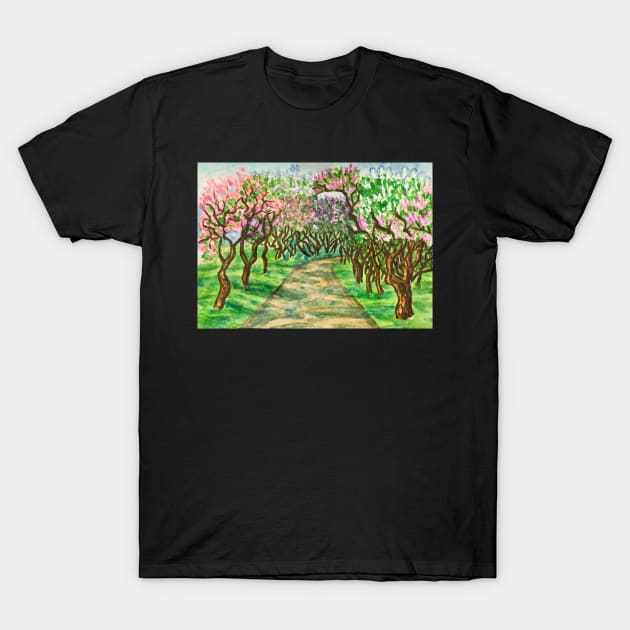 Lilac garden T-Shirt by IrinaAfonskaya